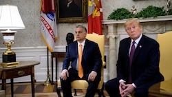Von links: Ungarns Ministerpräsident Viktor Orbán und US-Präsidentschaftskandidat Donald Trump (Bild: AFP)