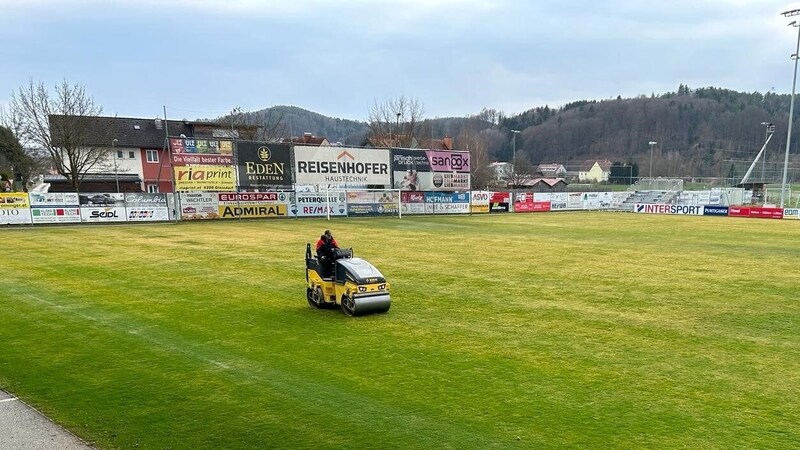 Der Rasen im Solarstadion ist wieder spieltauglich. (Bild: FC Gleisdorf 09)
