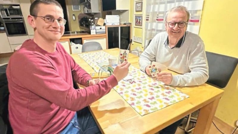 Die Familie ist alles für Peter Wolfbeisz aus Oberwart. Für sie will er den Krebs besiegen. (Bild: Christian Schulter)