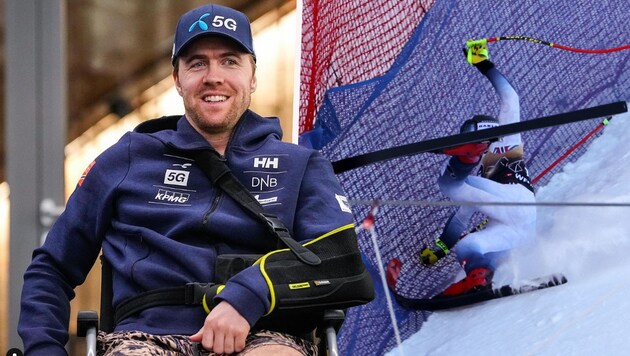 Aleksander Aamodt Kilde no longer needs his wheelchair. (Bild: GEPA, instagram.com/akilde)