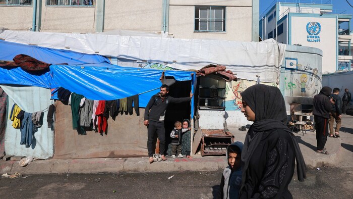 In dieser ehemaligen Schule des UNRWA sind nun Flüchtlinge untergebracht. 