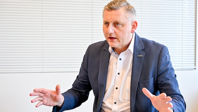 Reinhold Binder was Deputy Mayor of his home municipality of Micheldorf from 2014 to 2017. He has been head of the PRO-GE trade union since June 2023. (Bild: Dostal Harald)