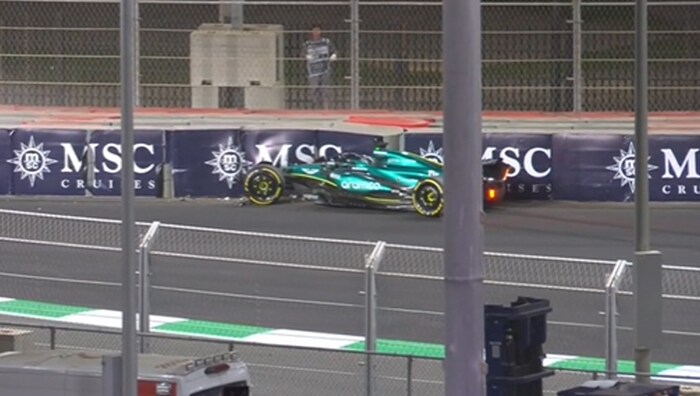 Lance Stroll in der Bande