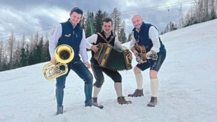 Das Trio „Wiesernock Musi“ übernimmt dann ab 14 Uhr. (Bild: zvg)