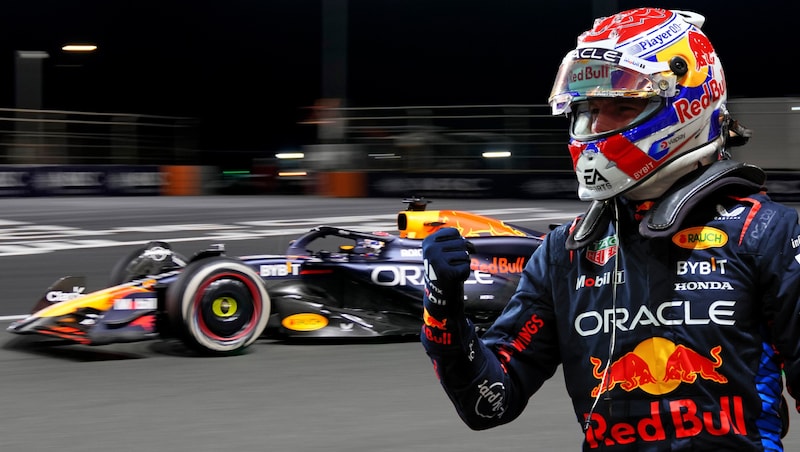 Jubel bei Max Verstappen (Bild: AP, GEPA)