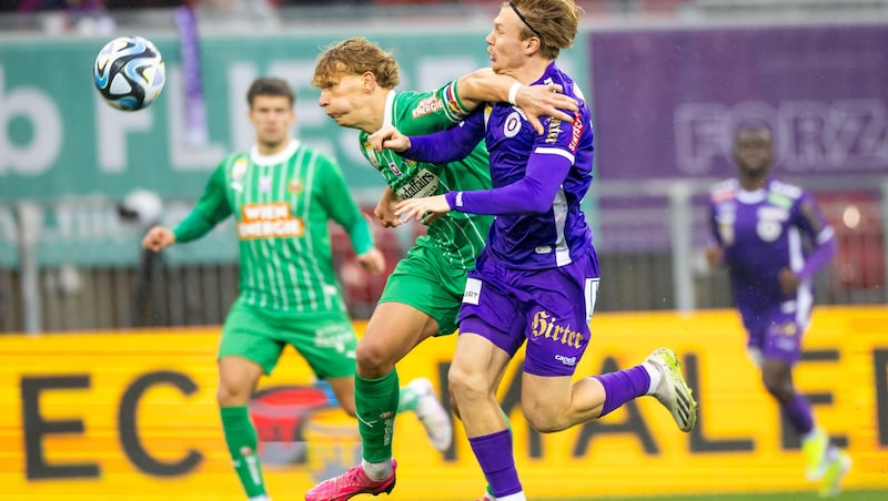 Leopold Querfeld mit der Rapid-Kapitänsbinde (Bild: GEPA pictures)