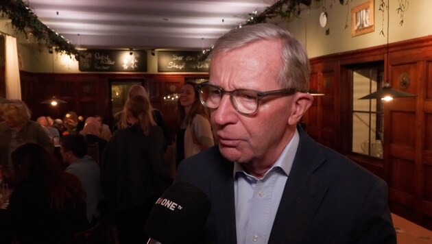 Wilfried Haslauer Governor of Salzburg. (Bild: krone.tv )