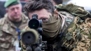 Britische Soldaten bei einer NATO-Übung in Polen (Bild: APA/AFP/Wojtek Radwanski)