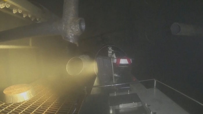 Die mit der Mini-Drohne gemachten Aufnahmen sollen helfen, die radioaktiven Brennstoffreste, die ...