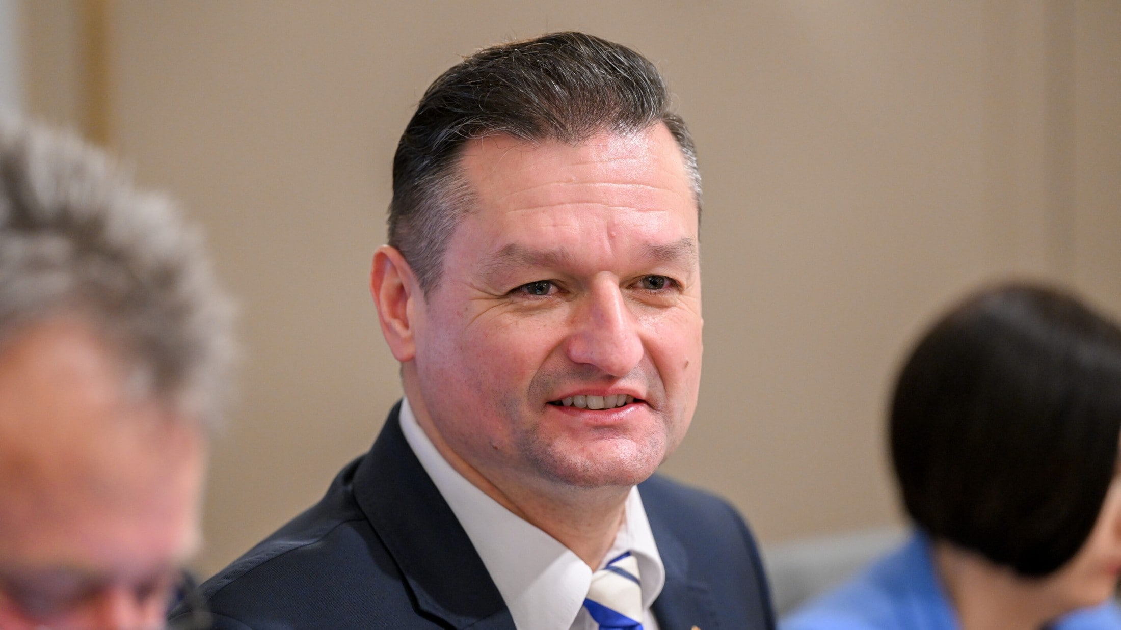 Der Freiheitliche Michael Gruber zur „Krone“: „Was der Kommunismus angerichtet hat, wissen wir. Das Ergebnis der KPÖ ist mehr dem Kandidaten als dieser Partei zuzurechnen.“ (Bild: Harald Dostal)