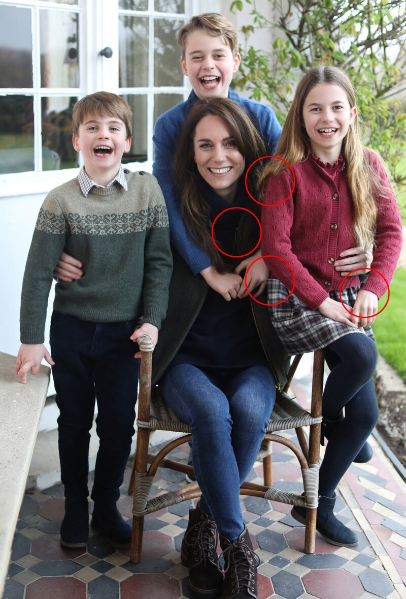 Princess Kate admitted that she had edited the Mother's Day picture herself. (Bild: APA/AFP/KENSINGTON PALACE/Prince of Wales)