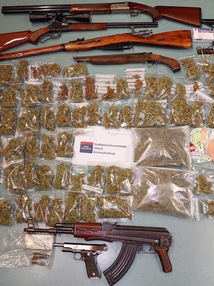 The drug ring was well equipped! (Bild: LPD Kärnten)