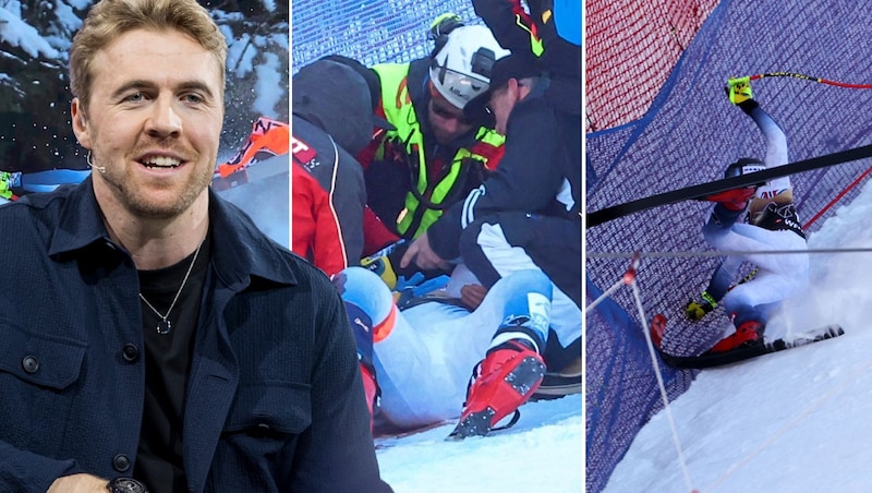 Aleksander Aamodt Kilde crashed heavily in Wengen. (Bild: Christof Birbaumer, Christian Leopold / Neumayr / ServusTV)