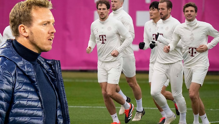 Julian Nagelsmann (left) has apparently decided not to play Leon Goretzka (2nd from left).
