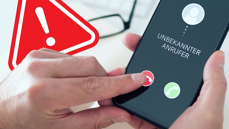 Unknown caller, but you seem to know the voice - this is usually a trap. (Bild: stock.adobe.com, Krone KREATIV)