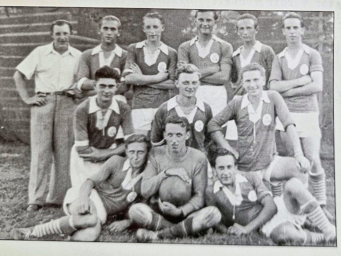 Das Schlaininger Mannschaftsfoto anlässlich des Gründungsfestes am 7. August 1949.