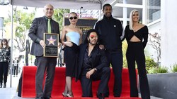 Steve Nissen, Zoë Kravitz, Lenny Kravitz, Denzel Washington und Sibley Scoles (Bild: AFP)