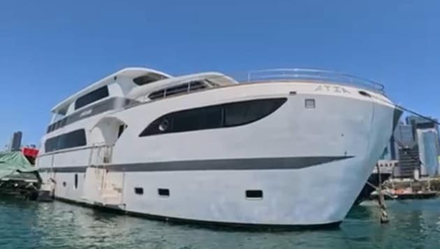 Vienna's track cycling aces are staying on this yacht in Hong Kong. (Bild: Wafler)