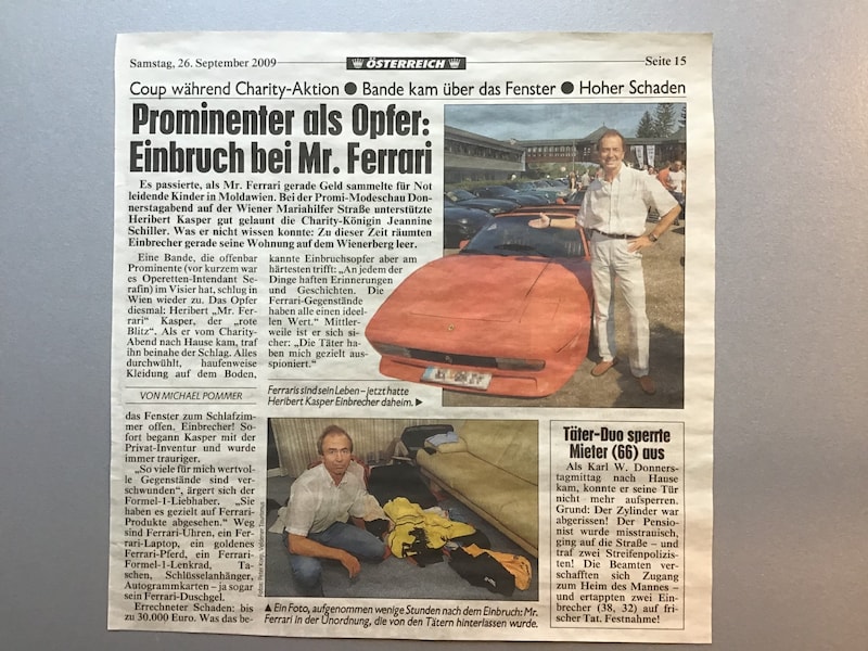 Auch die „Krone“ berichtete. (Bild: zVG Heribert Kasper, Krone Archiv)