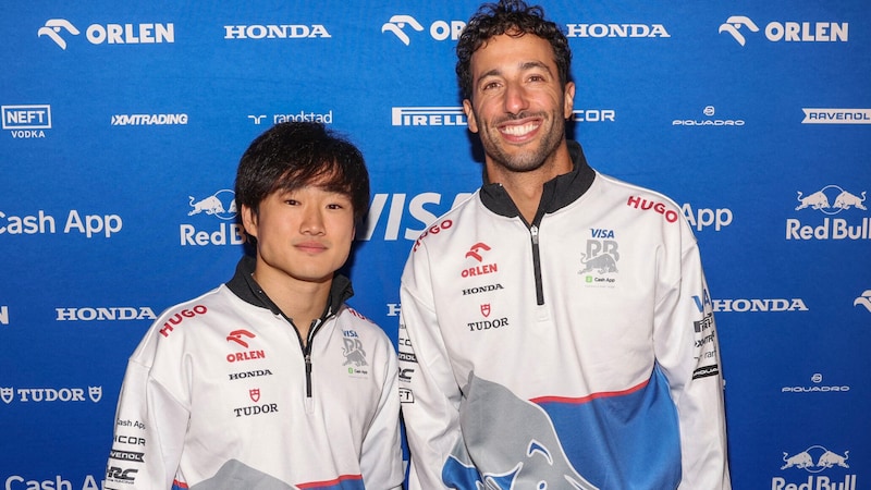 Yuki Tsunoda, Daniel Ricciardo (Bild: 2024 Getty Images)