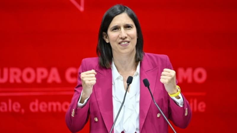 Die Anti-Meloni: Parteichefin Elly Schlein soll Italiens Sozialdemokraten zu neuen Höhenflügen verhelfen. (Bild: AFP)