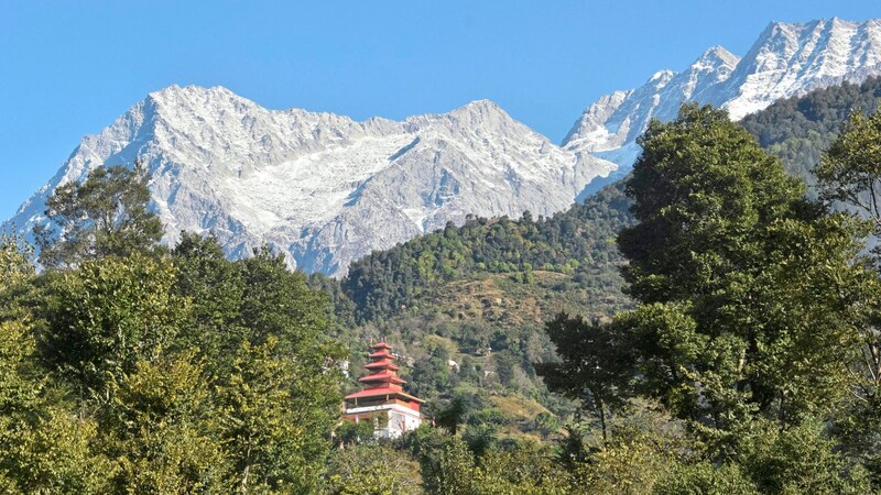 Bergkulisse bei Dharamsala (Bild: Eva Lehner)