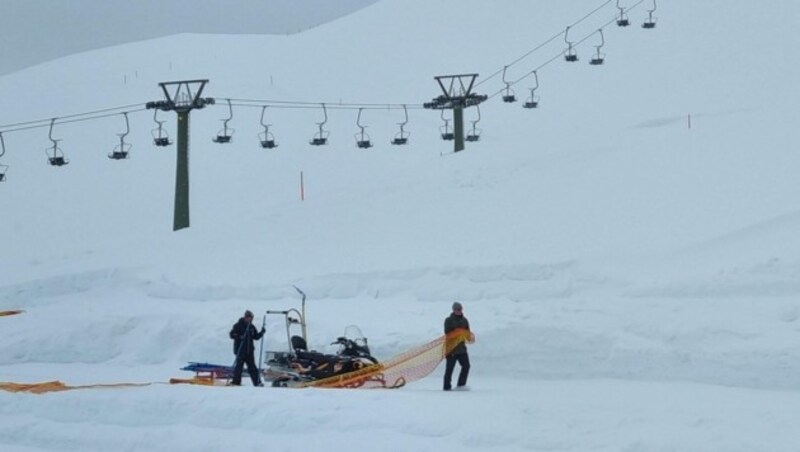 The masses of snow made it possible to build large obstacles. (Bild: Montafon Tourismus/Josef Manahl)