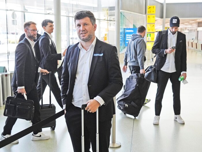 Sturm before their departure for what will probably be their last European Cup game of the ...
