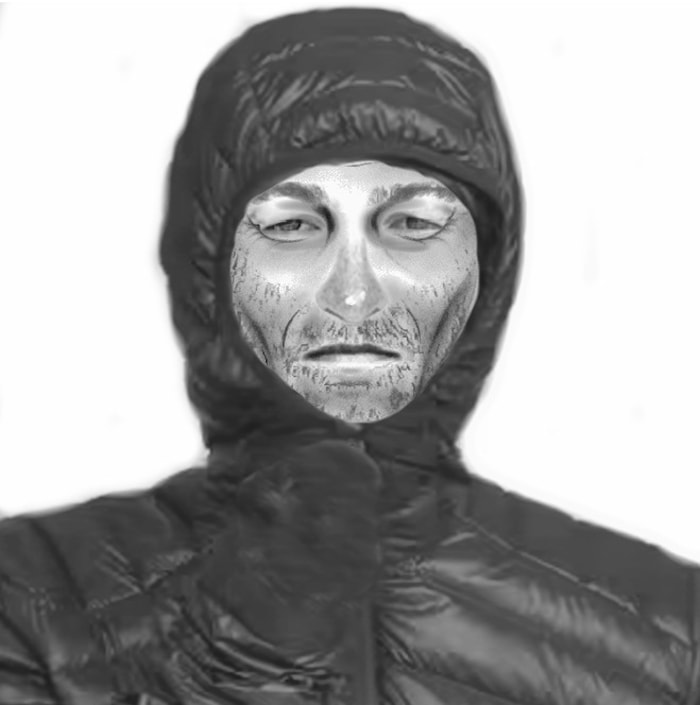 Voici à quoi ressemblerait le braqueur du tabac en fuite.
