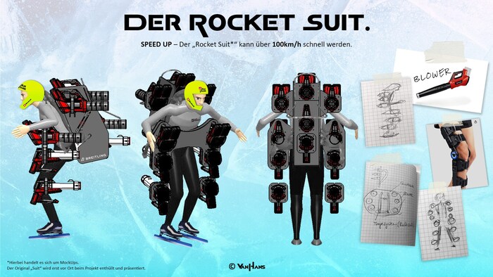 This is how Andreas Gabalier will speed across the ice.