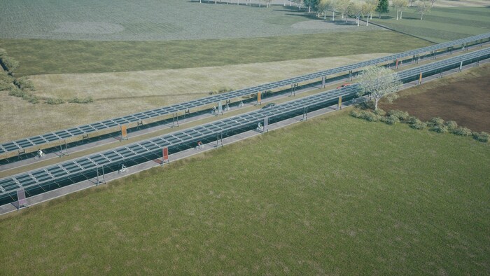 Covered cycle paths that generate electricity.