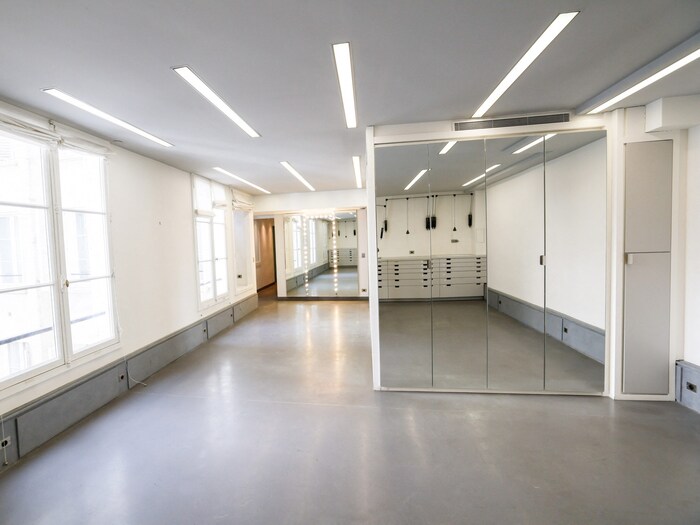 Lagerfeld's dressing room