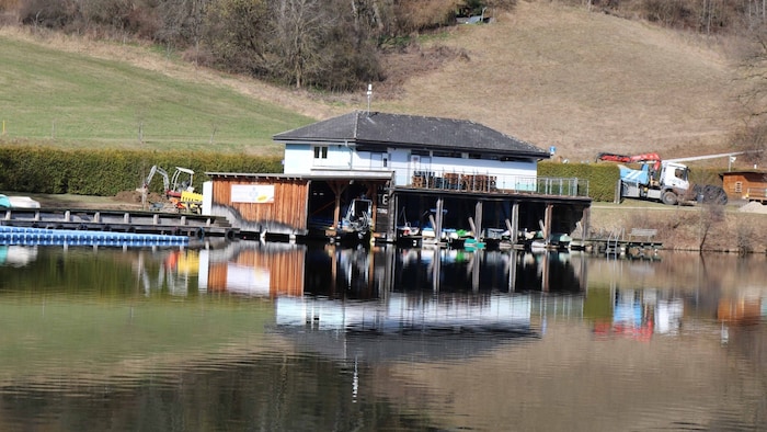 The boathouse will have a sauna with a view of the lake.