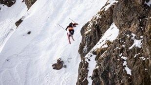 Max Hitzig bei der Freeride World Tour in Fieberbrunn. (Bild: FWT/Domdaher)