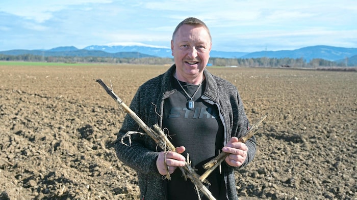 Der Acker von Wilhelm Tomaschej war völlig überflutet.