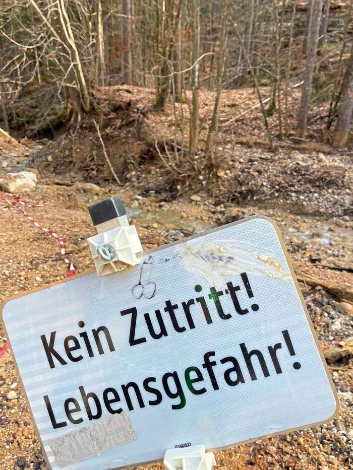 Teilweise herrscht in Globasnitz nach dem Unwetter von 2023 noch immer Lebensgefahr.