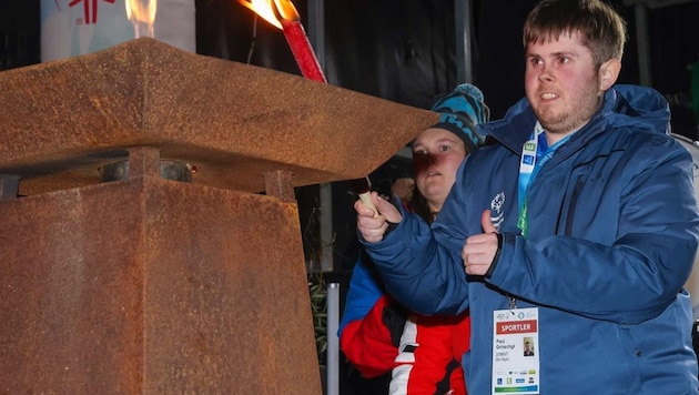 The Special Olympics flame was lit on Thursday in Schladming and Graz. (Bild: GEPA pictures/ Harald Steiner)