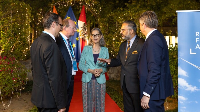 Die steirische Delegation um Christoph Ludwig, Herbert Ritter und Karl Hartleb wurde von ...