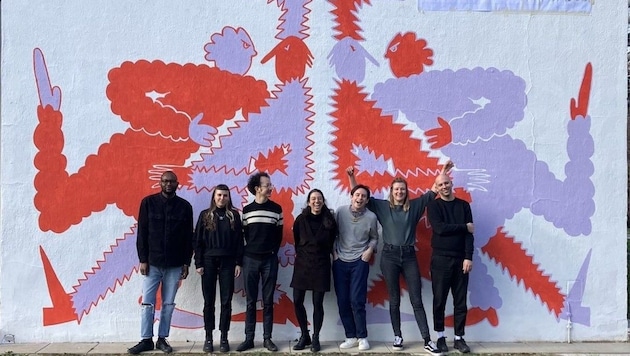 Das Forum-Team: Fiston Mwanza Mujila, Sara T. Huber, Robin Klengel, Rivka Saltiel, Markus Waitschacher, Miriam Schmid, Markus Gönitzer (v. li.) sowie Victoria Fux (nicht im Bild) (Bild: Forum Stadtpark)
