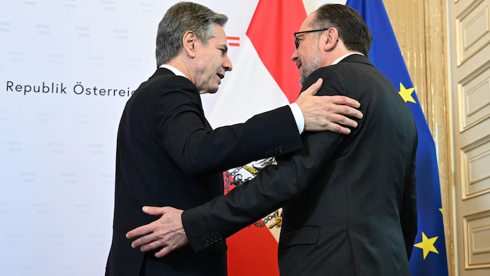 US Secretary of State Antony Blinken with Foreign Minister Alexander Schallenberg (ÖVP)