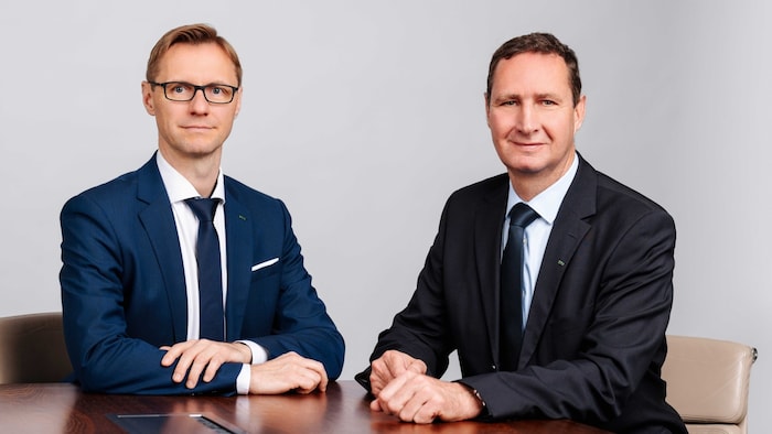 Management Board members Danny Güthlein and Reinhard Draxler are delighted with the strong ...