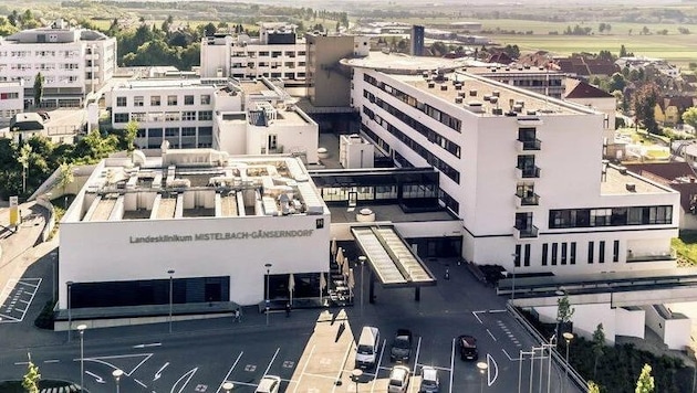 El "hospital de especialidades" Mistelbach - actualmente en grave estado de agitación. (Bild: NÖ LGA)