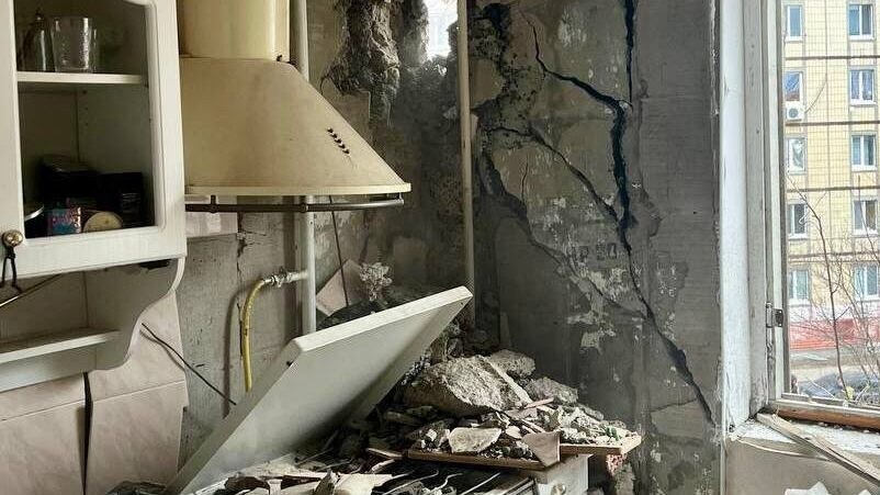 Maison détruite dans la région russe de Belgorod. (Bild: AFP)