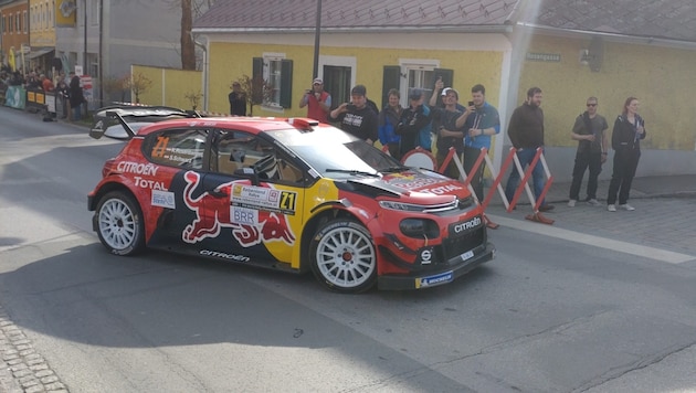 Kris Rosenberger in his car, which finished second in a WRC round in 2019 (Bild: Michael Höller)