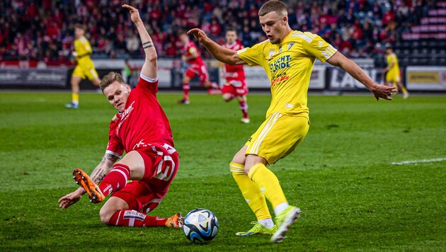 Das Steirer-Derby zwischen dem GAK und Lafnitz bot reichlich Action.  (Bild: GEPA pictures)