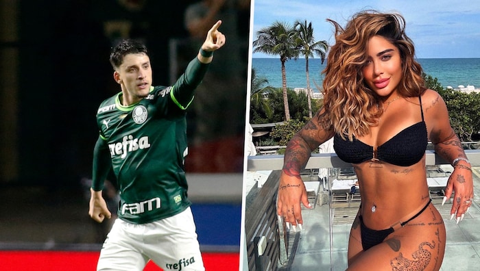 Joaquin Piquerez (left) has apparently won the heart of Rafaella Santos.