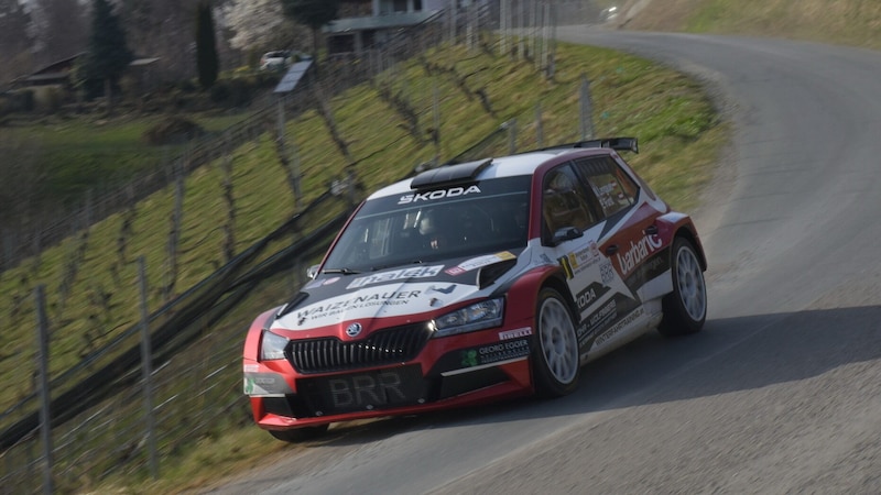 Michael Lengauer gewann die Jänner-Rallye, fiel dann im Rebenland aus. (Bild: Harald Illmer)