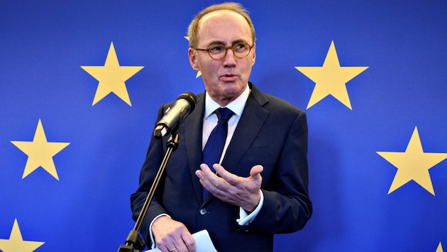 Austria's EU veteran Othmar Karas is retiring from politics (at least for the time being). He is also entitled to a high EU pension for his many years of work in Brussels. However, you are already entitled to a pension after the first completed year of work. (Bild: AFP)