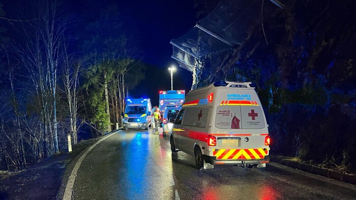 Numerous emergency services responded to the scene of the accident.