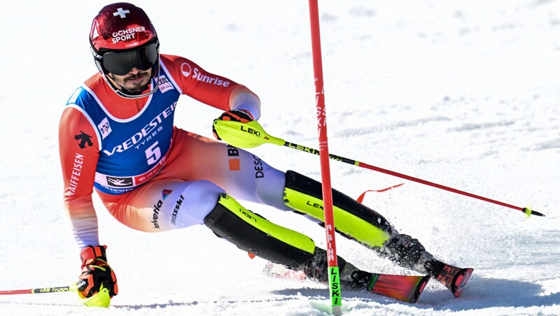 Loic Meillard (Bild: APA/AFP/Joe Klamar)